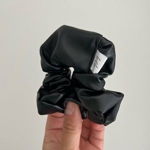 Vegan Leather Scrunchie